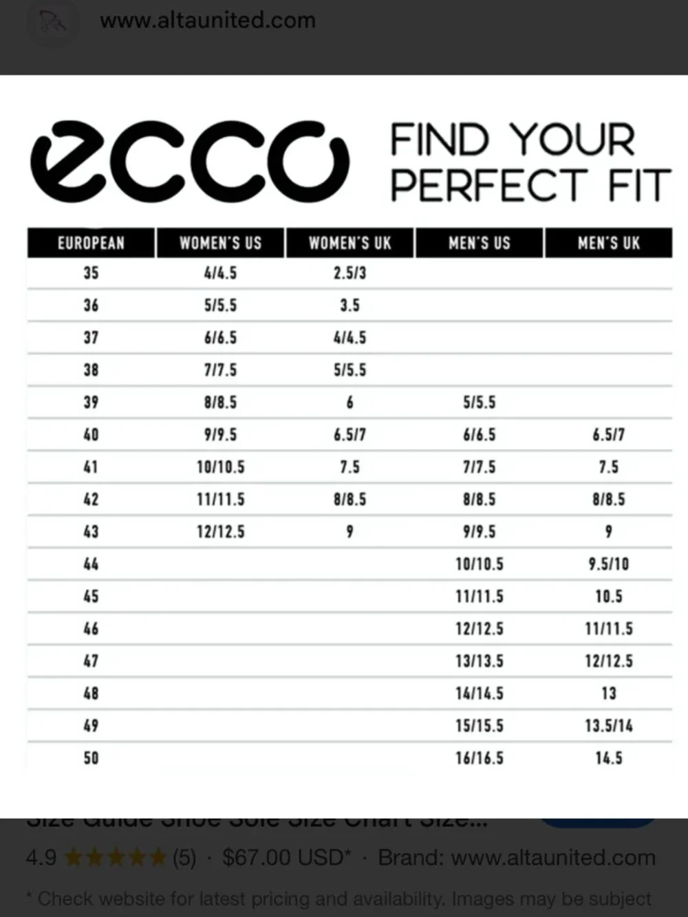 Ecco men leather